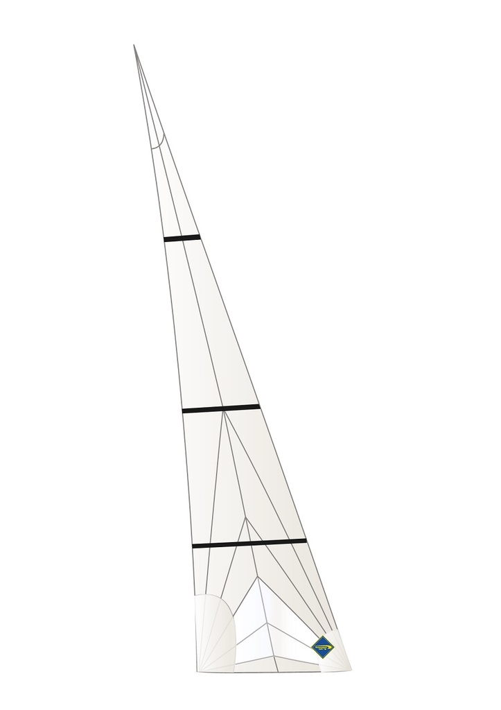 NACRA 20, Foc Decksweeper full batten, Tissu Maxx