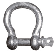 Manille, lyre, galvanisée, 14mm