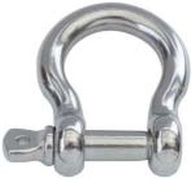 Manille lyre, inox, 16mm