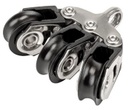 ALLEN, Poulie triple, articulée, série, inox, 30 mm