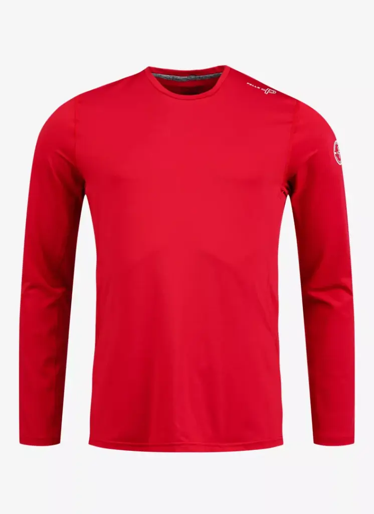 PELLE PETTERSON, Momentum Tee, LS, Race Red, M