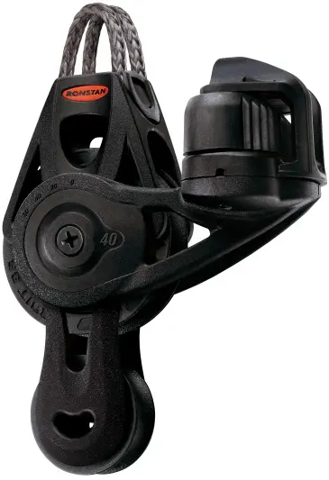 RONSTAN, Poulie Orbit, poulie violon, taquet coinceur, 40 mm