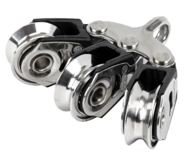 ALLEN, Poulie triple HL, articulée, inox, 20 mm