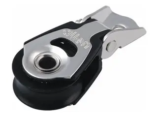ALLEN, Poulie simple chape large avec ferrure, inox, 20 mm