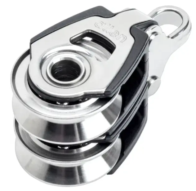 ALLEN, Poulie double HL, inox, 30mm