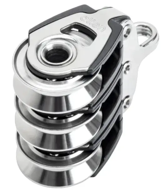 ALLEN, Poulie triple HL, inox, 30 mm