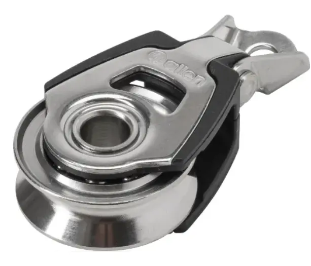 ALLEN, Poulie simple HL chape large avec ferrure, inox, 30mm