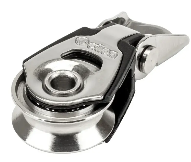 ALLEN, Poulie simple chape large HL, avec ferrure, inox, 20 mm