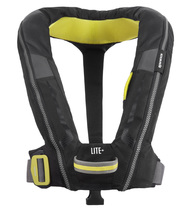 SPINLOCK, gilet automatique Deckvest lite+, automatique, avec harnais, noir, (170 N)
