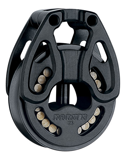 HARKEN, poulie simple Black Magic, 75mm, fixé par loop