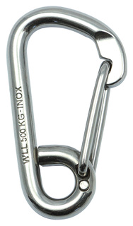 WICHARD, mousqueton asymétrique, 8mm, L80mm