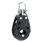 HARKEN, poulie simple Carbo, 29mm, émerillon, manille
