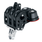 HARKEN, Poulie triple, émérillon, ringot & taquet, Carbo, 29mm