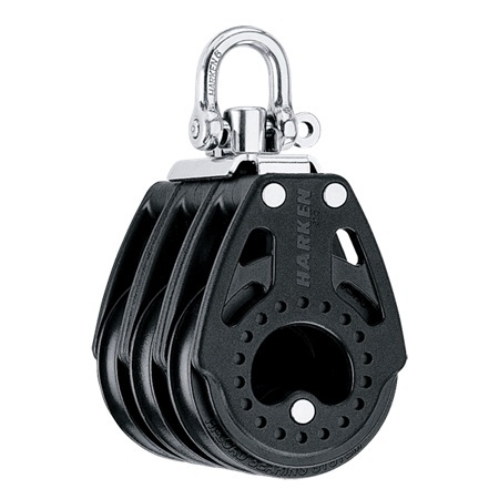 HARKEN, Poulie triple, émérillon, Carbo, 57mm