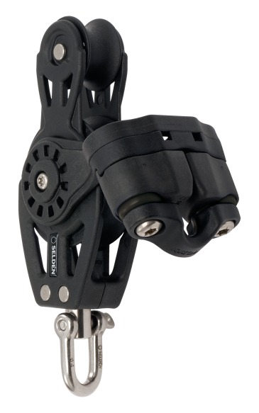 SELDEN, poulie Violon, Emerillon, taquet 40mm