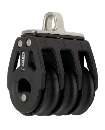 SELDEN, poulie triple, 30mm