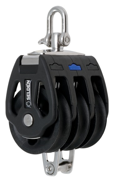 SELDEN, poulie, double, PBB, manille, émerillon, 50mm 