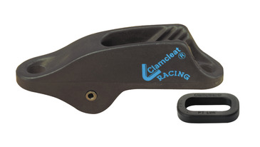 CLAMCLEAT, taquet, avec roller, pour trapèze & hâle-bas, aluminium anodisé