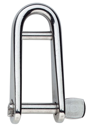 [SUI528] Manille longue, inox, avec axe et anneau brisé, diam. 5mm