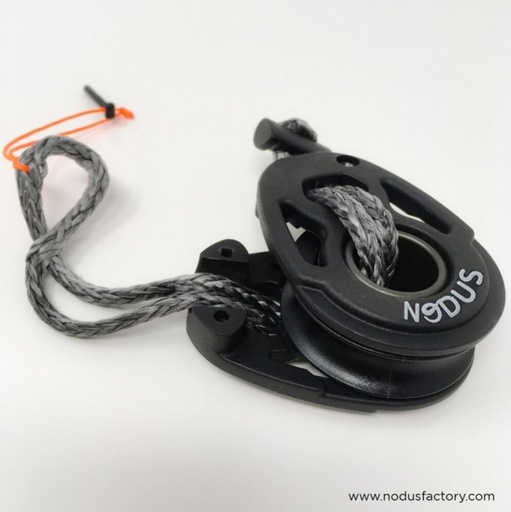 [NO-20369] NODUS, poulie ouvrante, avec manille textile T, diam. 40mm