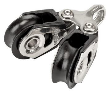 [A2032A] ALLEN, Poulie double, articulée, série 30, inox