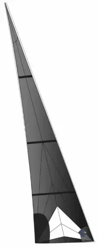 [60296-01-SMOKE] NACRA 15, Foc full batten, Mylar, Smoke - Incl. Class Fee