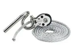 [H394] HARKEN, poulie simple 16mm H404, avec crochet point d'écoute