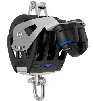 [SN40500110] SELDEN, Poulie Triple, sur palier lisse, à ringot, taquet, série 50