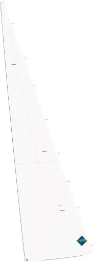 [60320-MKII] NACRA 500 MKII, Foc dacron sans bande UV, Blanc