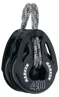 [H2150] HARKEN, Poulie double, Carbo T2, 40mm, composite