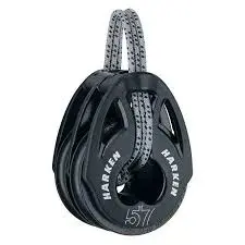 [H2153] HARKEN, Poulie double, Carbo T2, 57mm, composite 