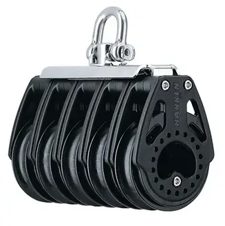 [H2762] HARKEN, Poulie quintuple, émérillon, Carbo, 57mm