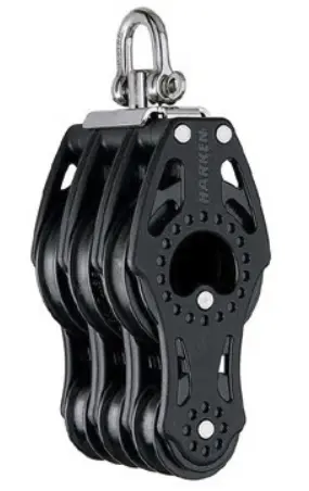 [HHSB379] HARKEN, Poulie sextuple, émérillon, Carbo, 57mm