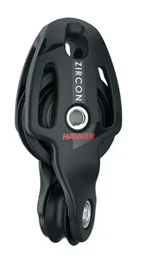 [H1251] HARKEN, Poulie violon twistée, Zircon, 29/18mm 