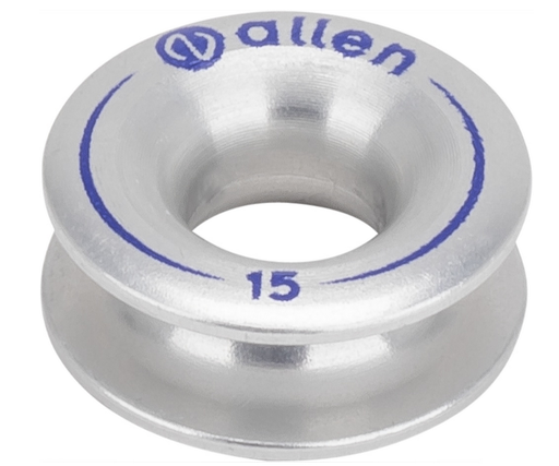 [A..87-25-S] ALLEN, Thimble 25 x 10 x 10mm, Aluminium, Silver