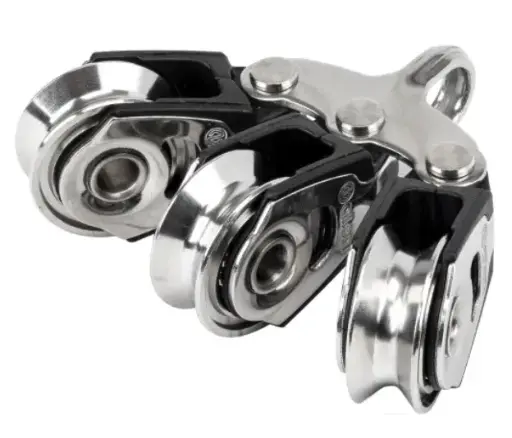 [A2024AHL] ALLEN, Poulie triple HL, articulée, inox, 20 mm