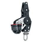 [H2658] HARKEN, poulie violon Carbo, 40mm, émerillon, ringot, taquet