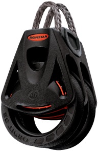 [RF45201] RONSTAN, poulie double, orbit, 40mm, A/boucle dyneema