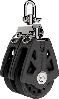 [L29925002] LEWMAR, poulie double, SYNCRO, 50mm à émerillon