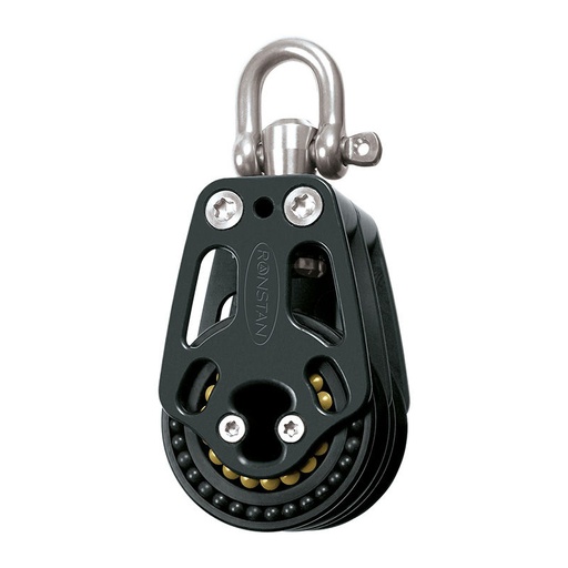 [RF69200] RONSTAN, poulie double ORBIT, 60mm, émerillon