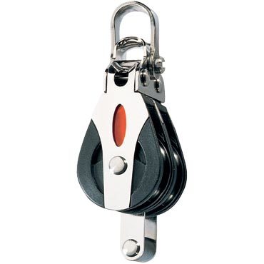 [RF30212] RONSTAN, poulie à roulemement, double + ringot, 30mm