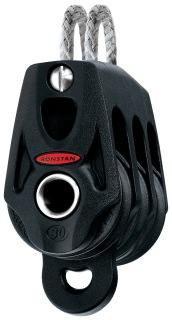 [RF35312] RONSTAN, poulie triple, orbit, 30mm, manille, ringot