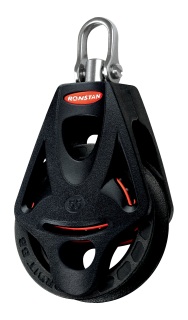 [RF55110] RONSTAN, poulie simple, ORBIT, 55mm, manille, émerillon, ringot