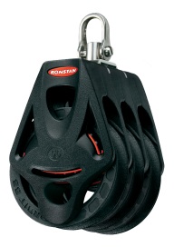 [RF55310] RONSTAN, poulie triple, ORBIT, 55mm, manille, émerillon, ringot