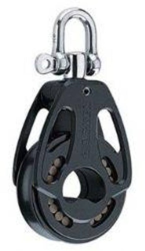 [H1958] HARKEN, poulie simple Black Magic, 57mm, émerillon, HR