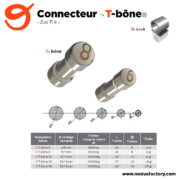 NODUS FACTORY, connecteur t-bone 6