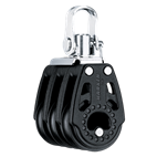 [H344] HARKEN, Poulie triple, émérillon, Carbo, 29mm