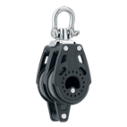 [H2639] HARKEN, poulie double Carbo, 40mm, émerillon, manille, ringot