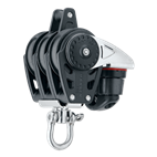 [H2648] HARKEN, poulie triple Carbo, 40mm, émerillon, manille, ringot, coinceur