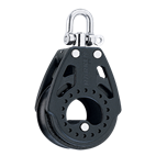 [H2600] HARKEN, Poulie simple, émérillon, Carbo, 57mm